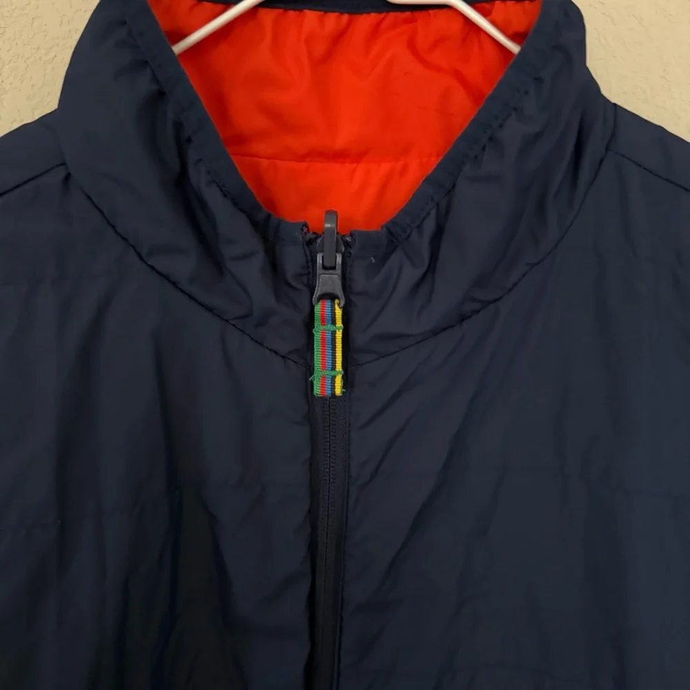 Boden Teen Boys Blue/Red Reversible‎ Puffer Jacket Lightweight 13-14Y